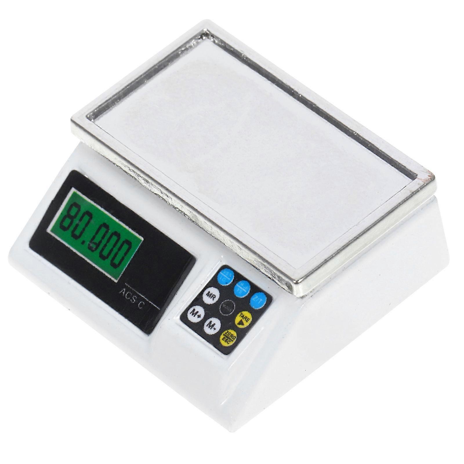 Mini Dollhouse Scale for Decoration White Iron Durable Accessory