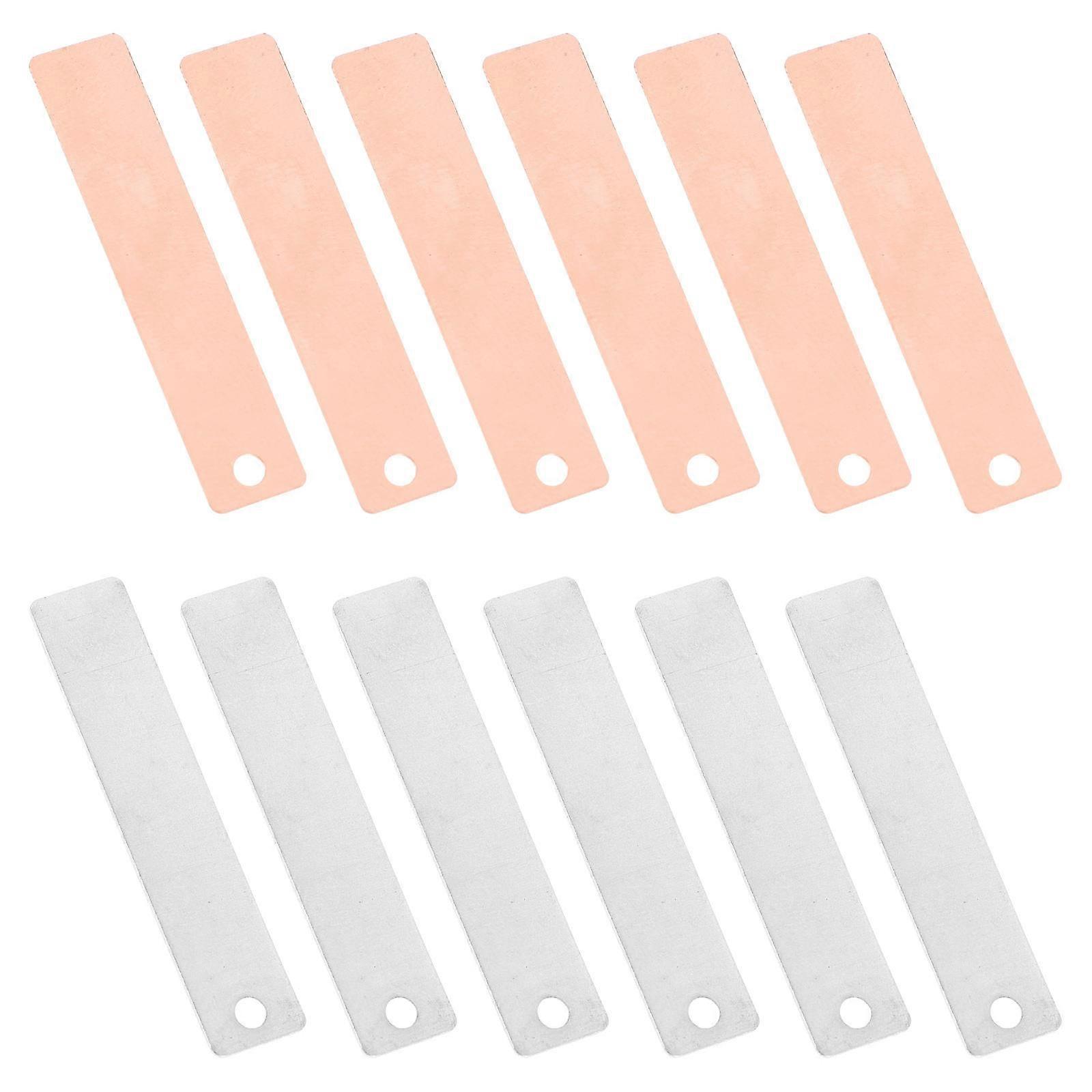 Electroplating Copper Zinc Sheet for DIY Fruit Battery 1Set