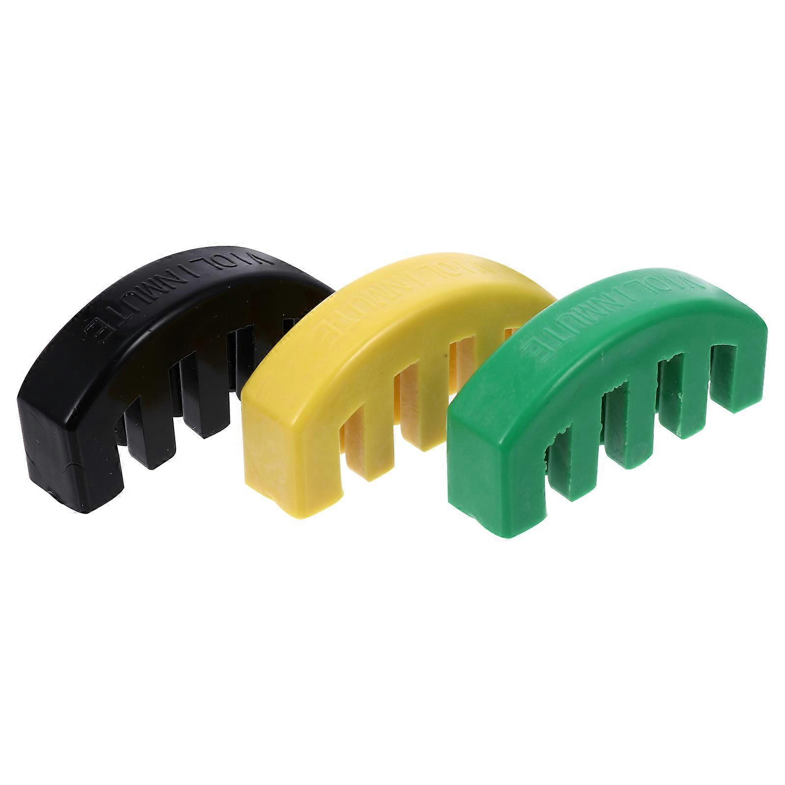 Green Violin Practice Mute Reduce Volume Home Practice 3Set