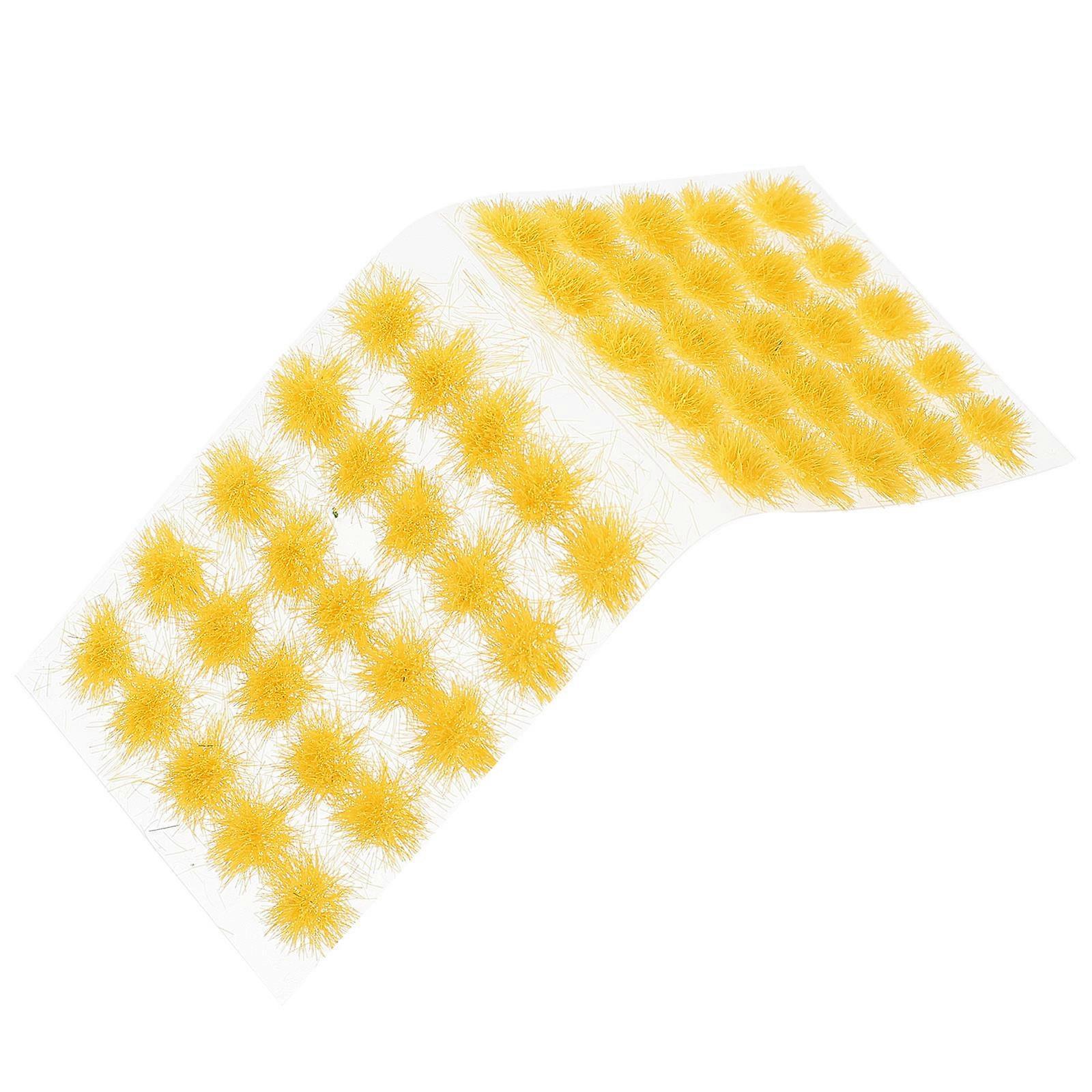 Simulation Grass Cluster Resin Decoration for Decor 1 Box Green Color