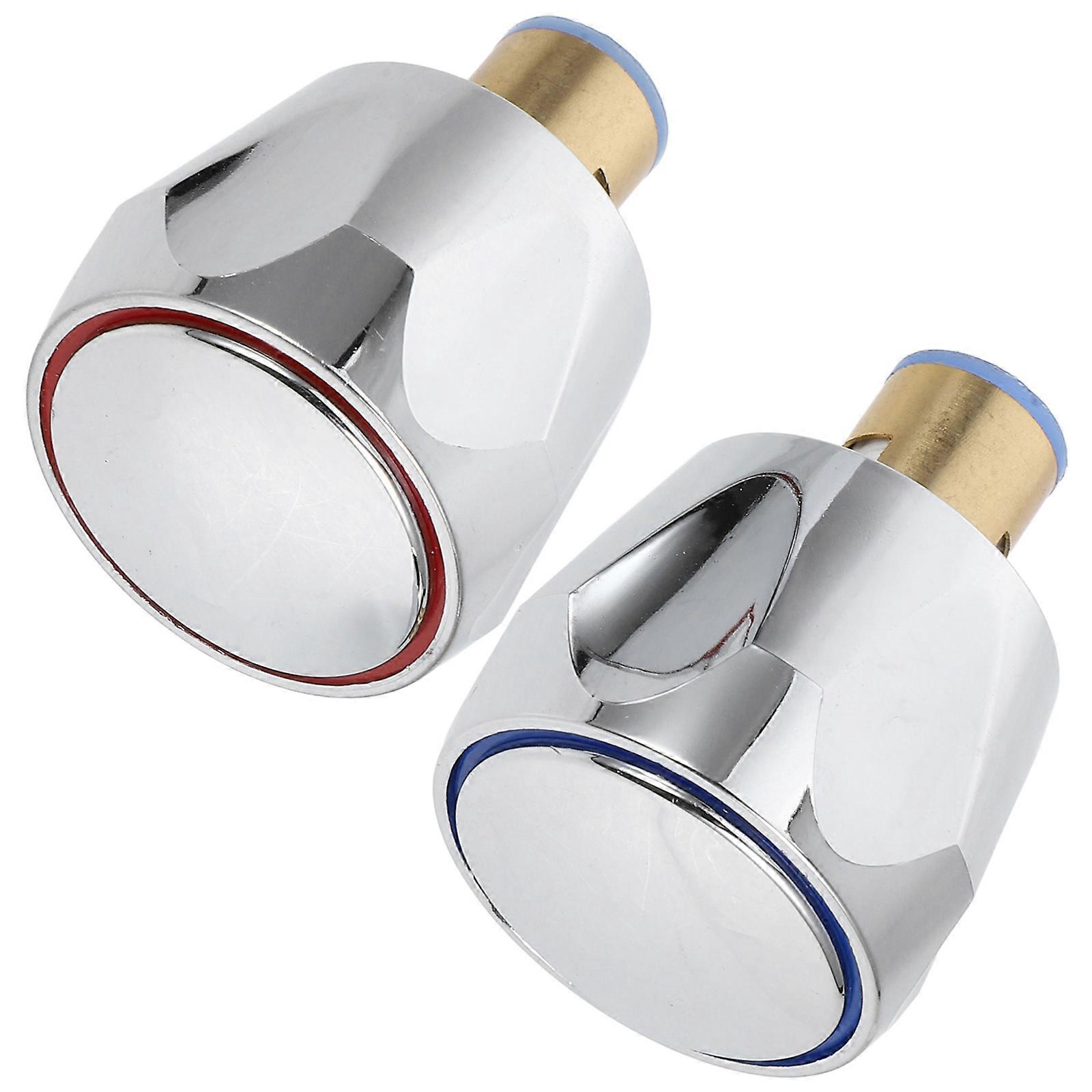 Cold Faucet Knob Handle Tap Handle Replacement for 1Set Brass Valves