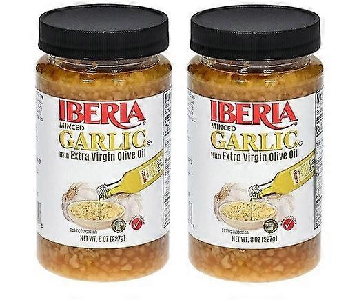 Iberia gehackter Knoblauch mit nativem Olivenöl extra 2er Pack