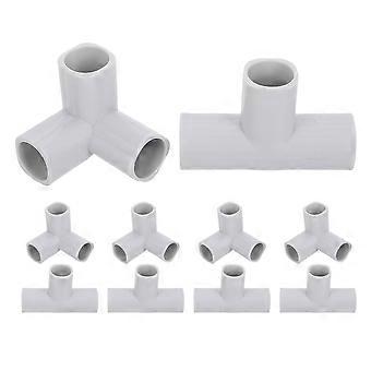 10pcs Juntas do cercadinho para bebês: Conectores de cotovelo de 3 vias Conectores de substituição do cercadinho em forma de T Acessórios para pátios de brincadeiras para bebês Cerca Portão de segurança para crianças