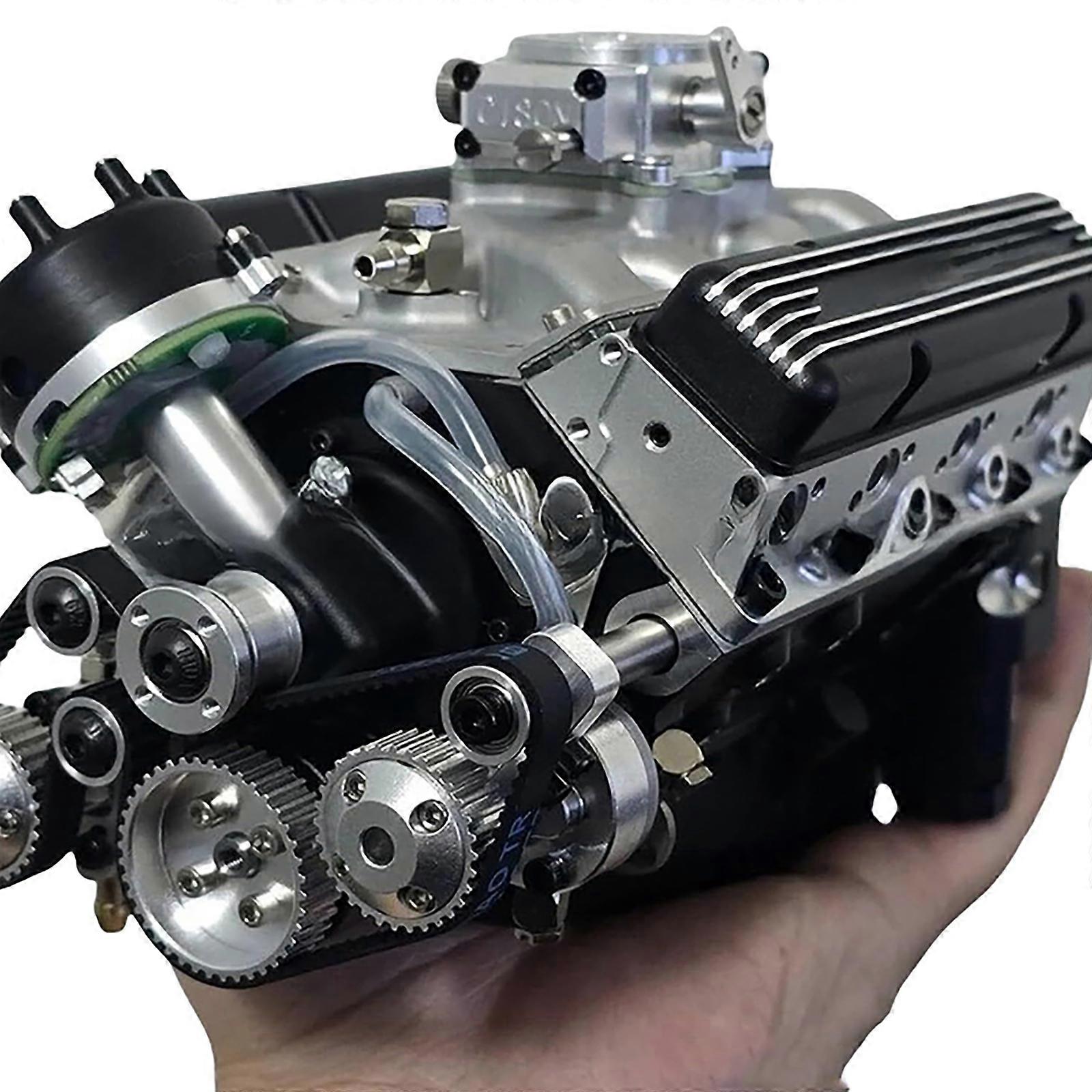 STEM Running Engine Kits by Binray Cison, Miniature Gas V8 Engine Model DIY Kit