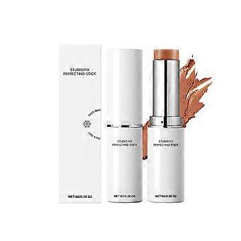Mörk hud 8g ljusnande concealer foundation stick svettbeständig och svår att ta bort smink tredimensionellt litet V-format ansikte för att täcka blemmor och