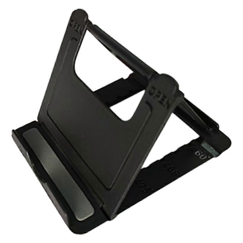 Adjustable Foldable Phone Stand and Tablet Holder, Shockproof Desk Mount, Black Multiple Angles
