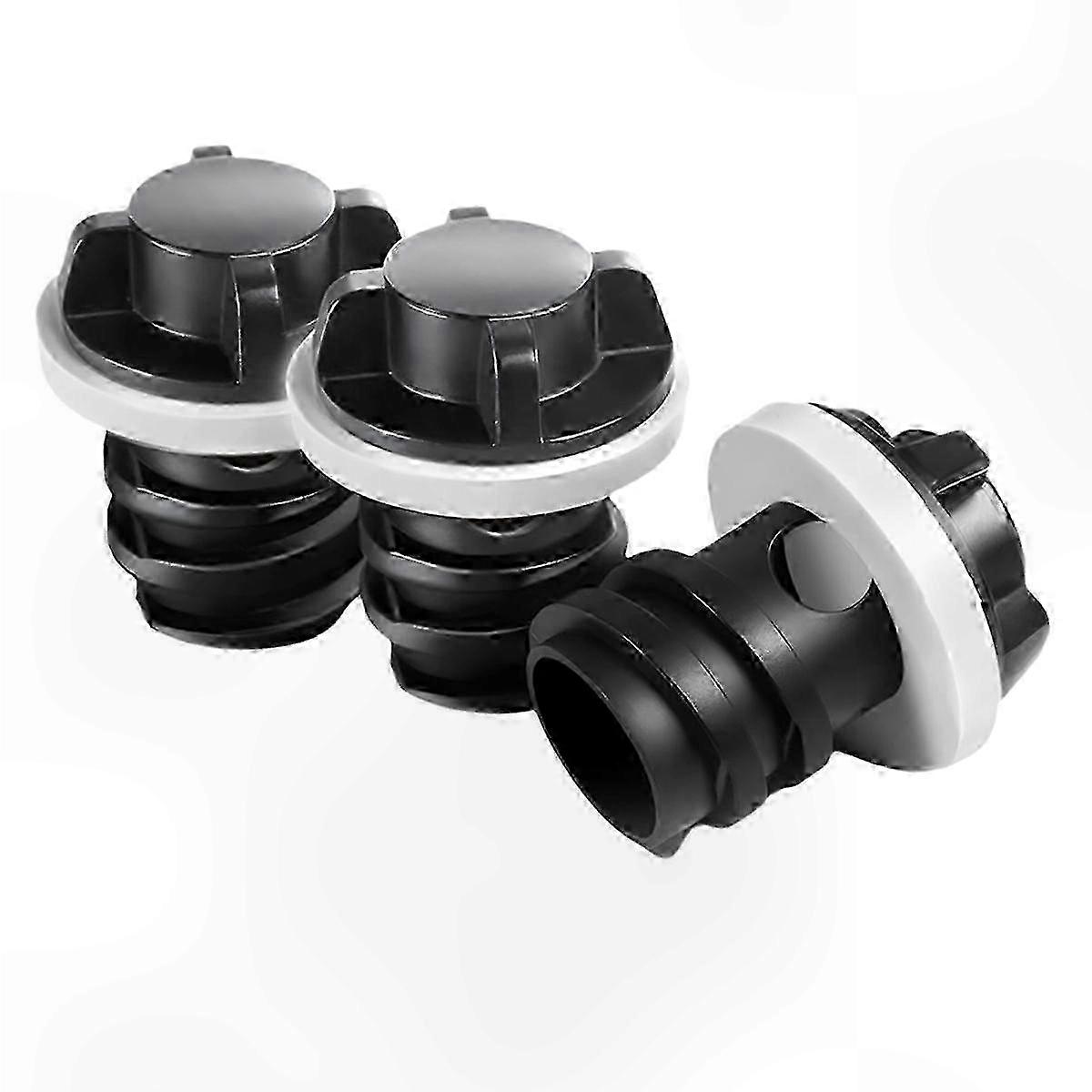 Replacement Cooler Drain Plugs, 3-Pack, Compatible with Multiple Cooler Brands