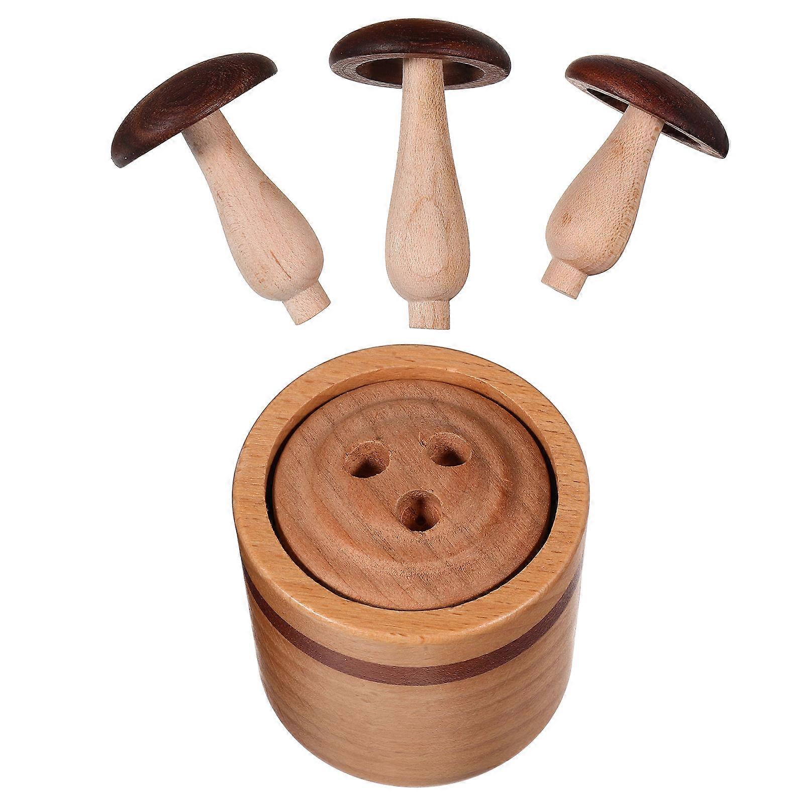 Wooden Mushroom Aromatherapy Diffuser for Essential Oils Mini Size