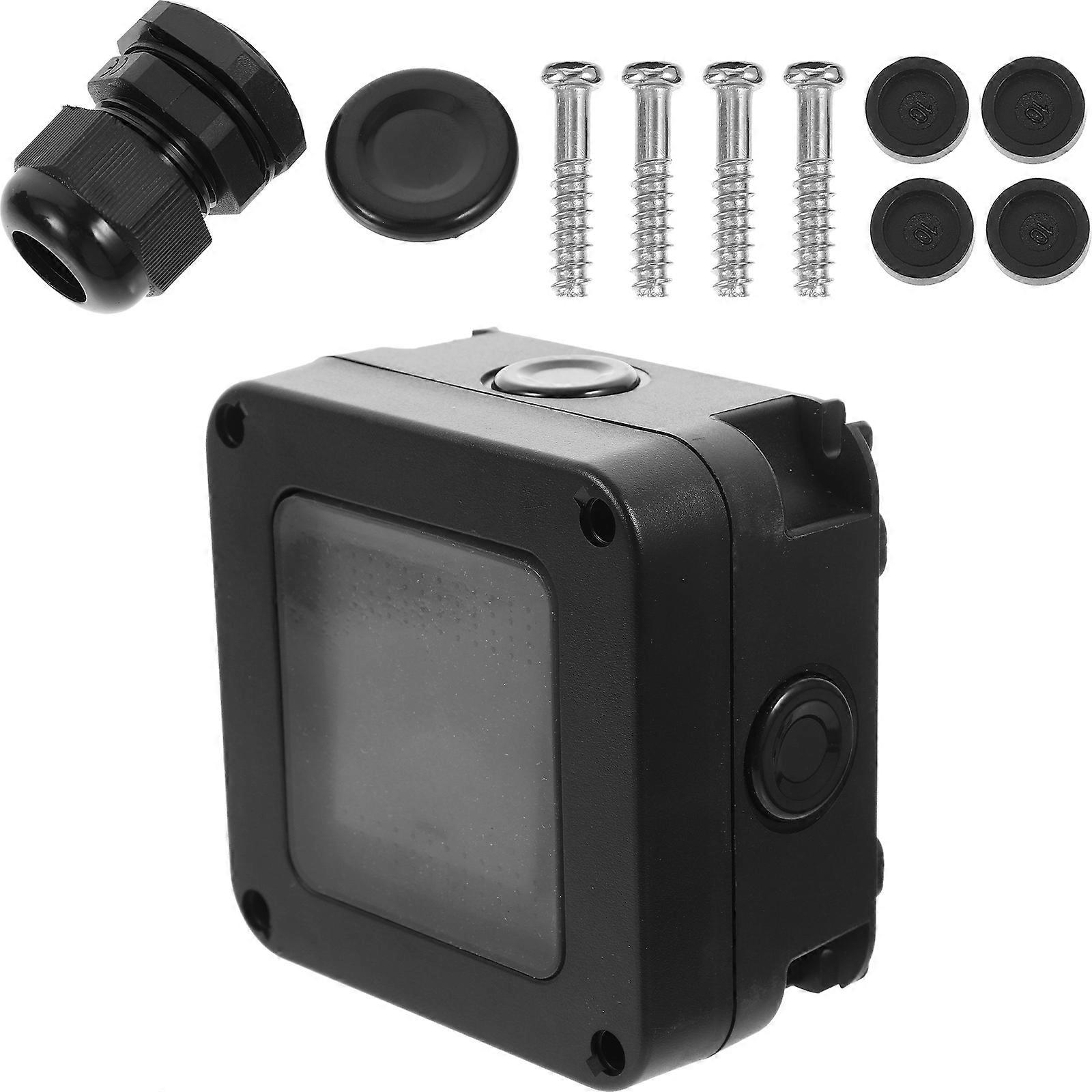 Outdoor Electrical Outlet Covers Wall Socket Box for Protection 3Sets Black Material