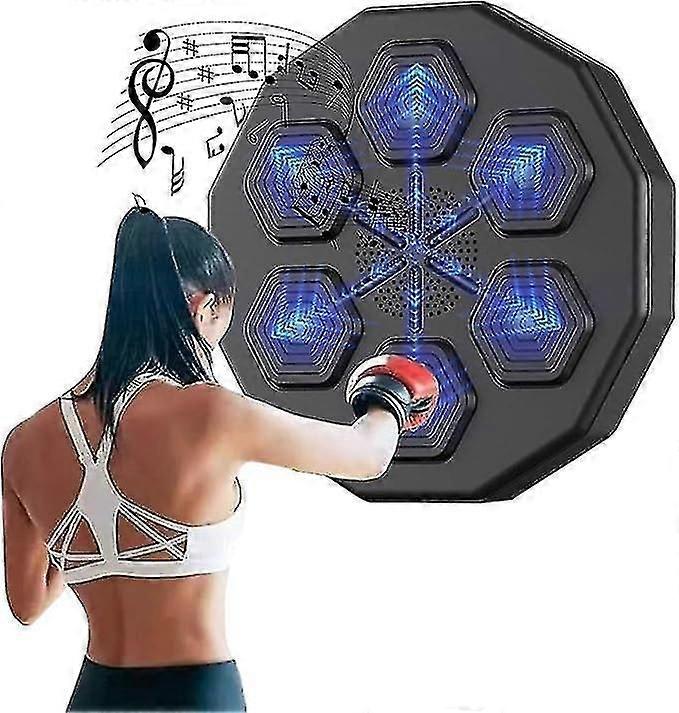 Machine de boxe musicale avec lumières LED - Cible interactive