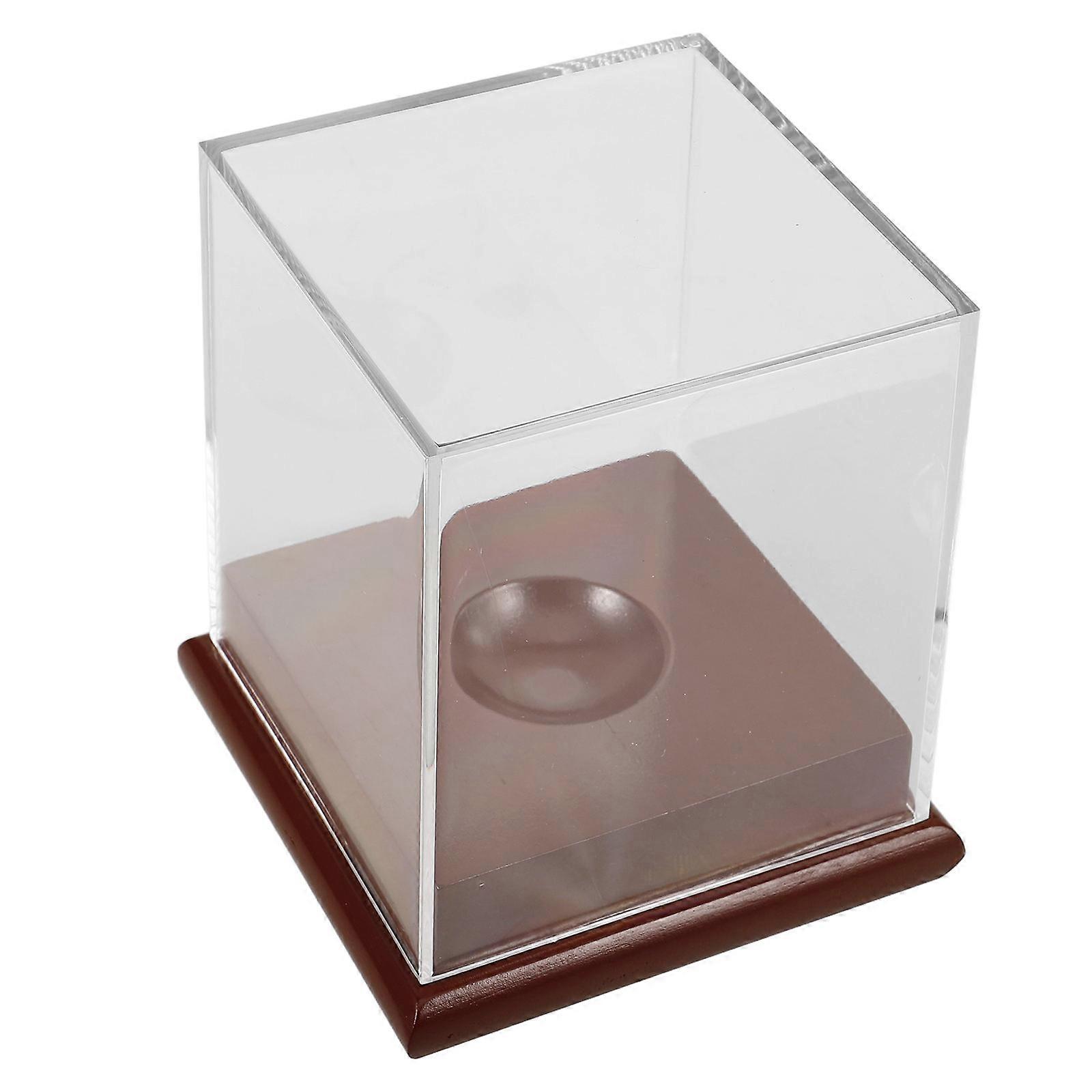 Transparent Baseball Display Case Acrylic Holder for Storage Display