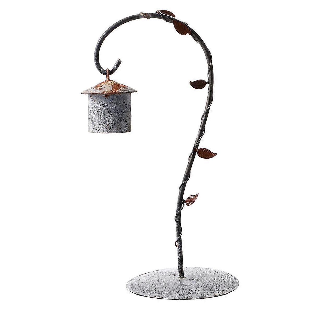 Micro Landscape Hanging Rack Iron Hook for Decoration Use Light Grey