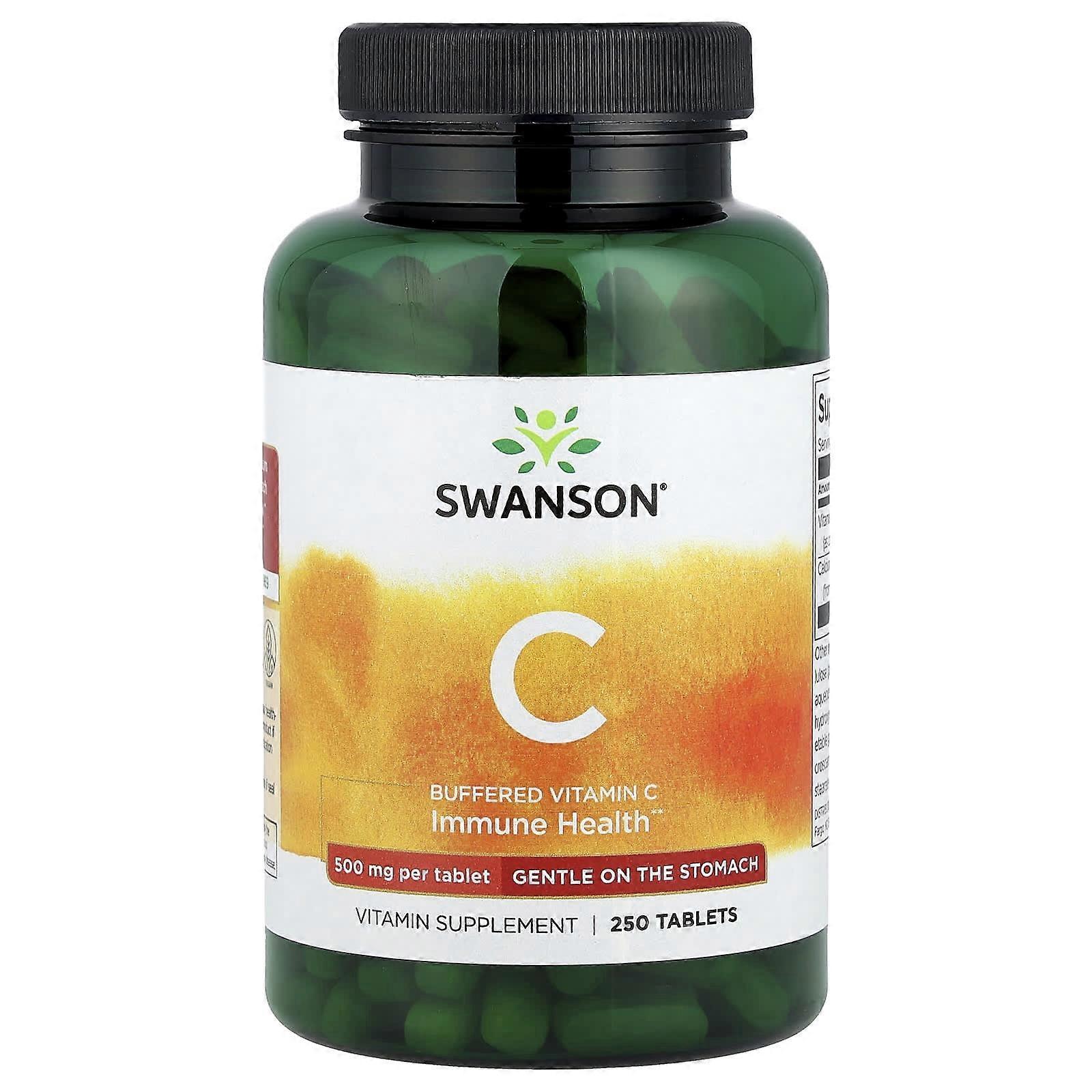 Swanson, Buffered Vitamin C, 250 Tablets, 2-Pack