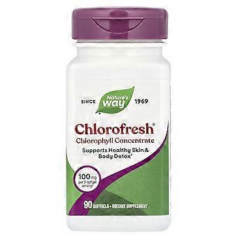 Nature's Way, Chlorofresh®, Chlorophyll Concentrate, 90 Softgels (50 mg per Softgel), 2-Pack