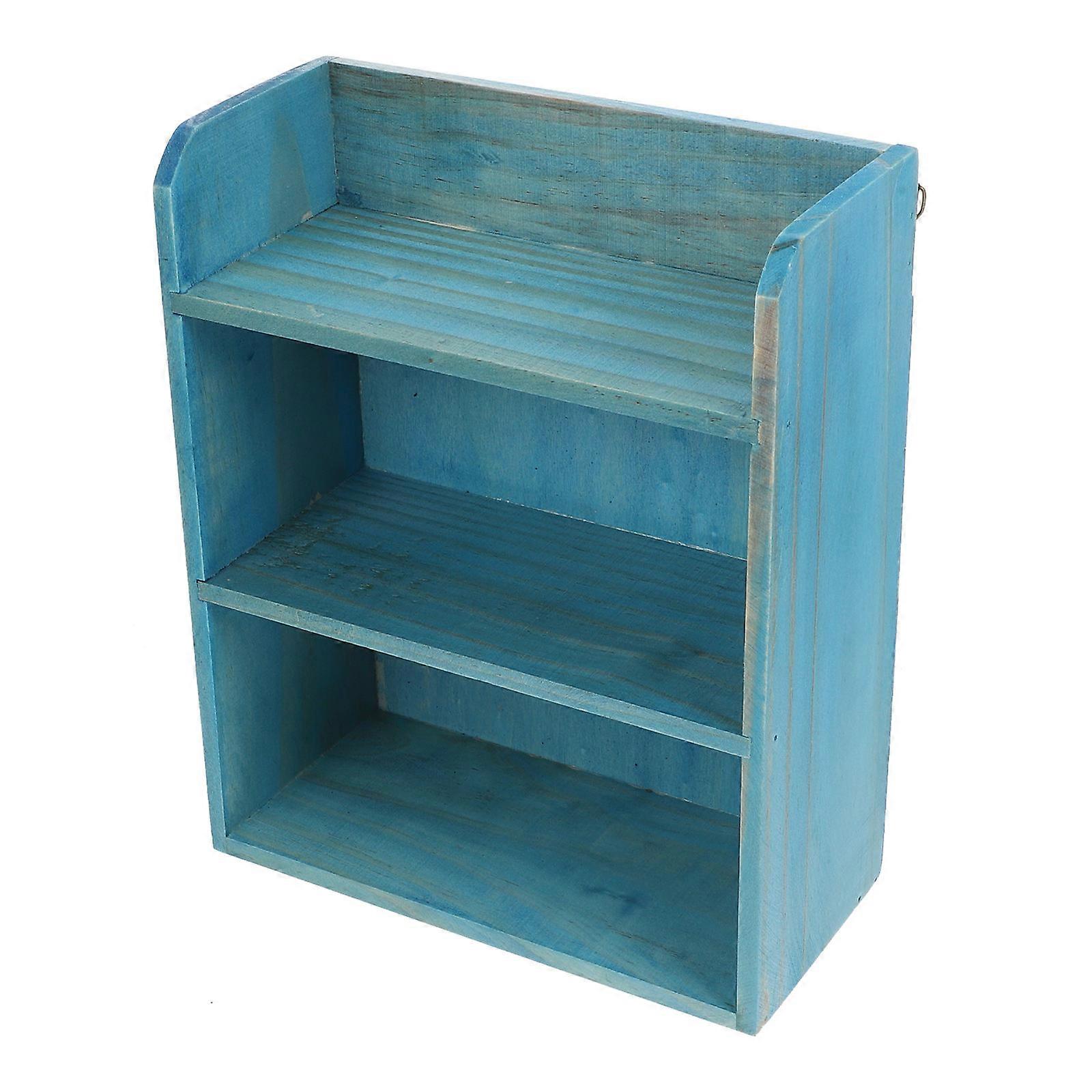 1PC Japanese-style Desktop Solid Wood Rack Multi-layer Mini Storage Holder
