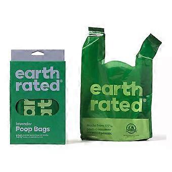 Poo Bags With Handles Pack of 120 - Lavender