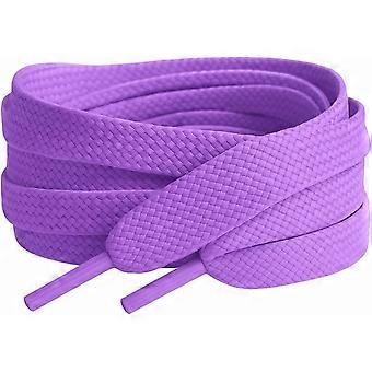 Lilac Flat Shoelaces Trainer Shoe laces coloured replacement laces 120cm/47" for Adult's Kids Trainers, Shoes, Boots Shoe Laces