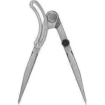 Justerbar afstand kompas læder Scriber regulering værktøjer Edge Creaser Line Tegning Rotatin (150mm)-CE