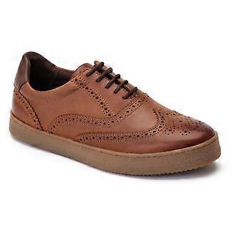 Base London Christo Tan Leather Male Mens Classic Lace Shoes-12