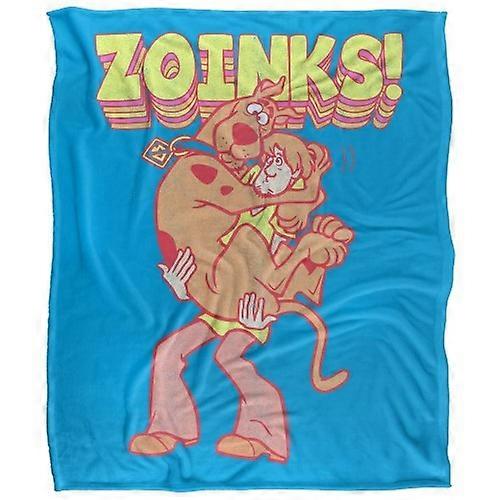 Scooby Doo Zoinks Repeat Print Soft Touch Blanket