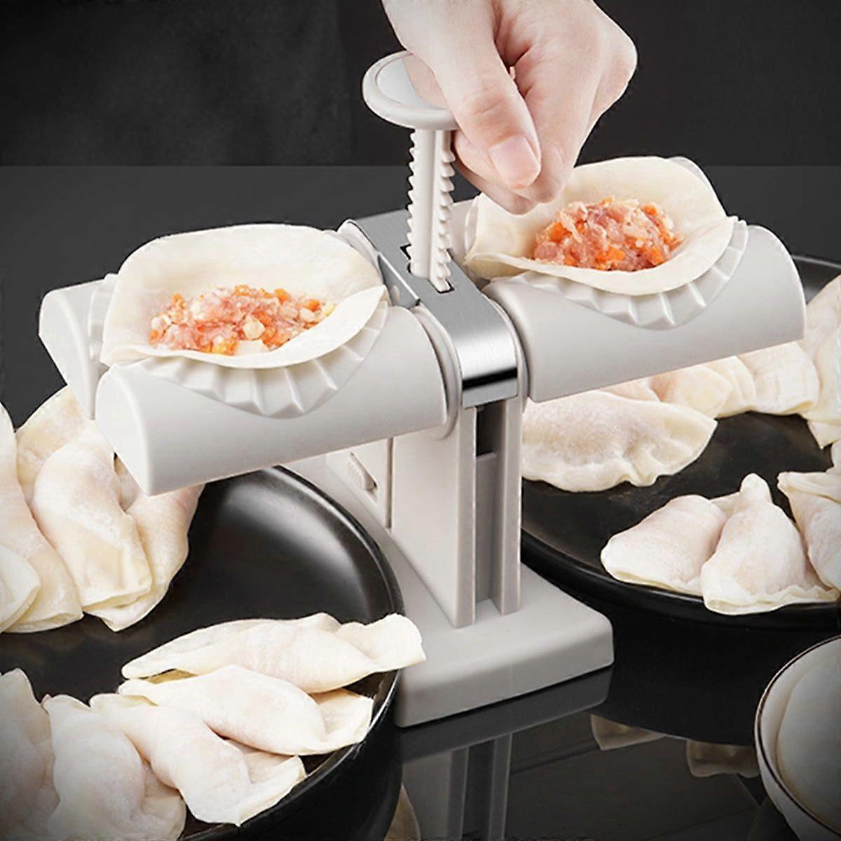 kitwin Double Head Automatic Dumpling Maker Stainless Steel Household Dumpling