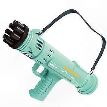 Automatic Bubble Blowing Machine with Rocket Launcher Design, Battery Operated, Porous Luminous Feature for Kids Outdoor Fun yidd1