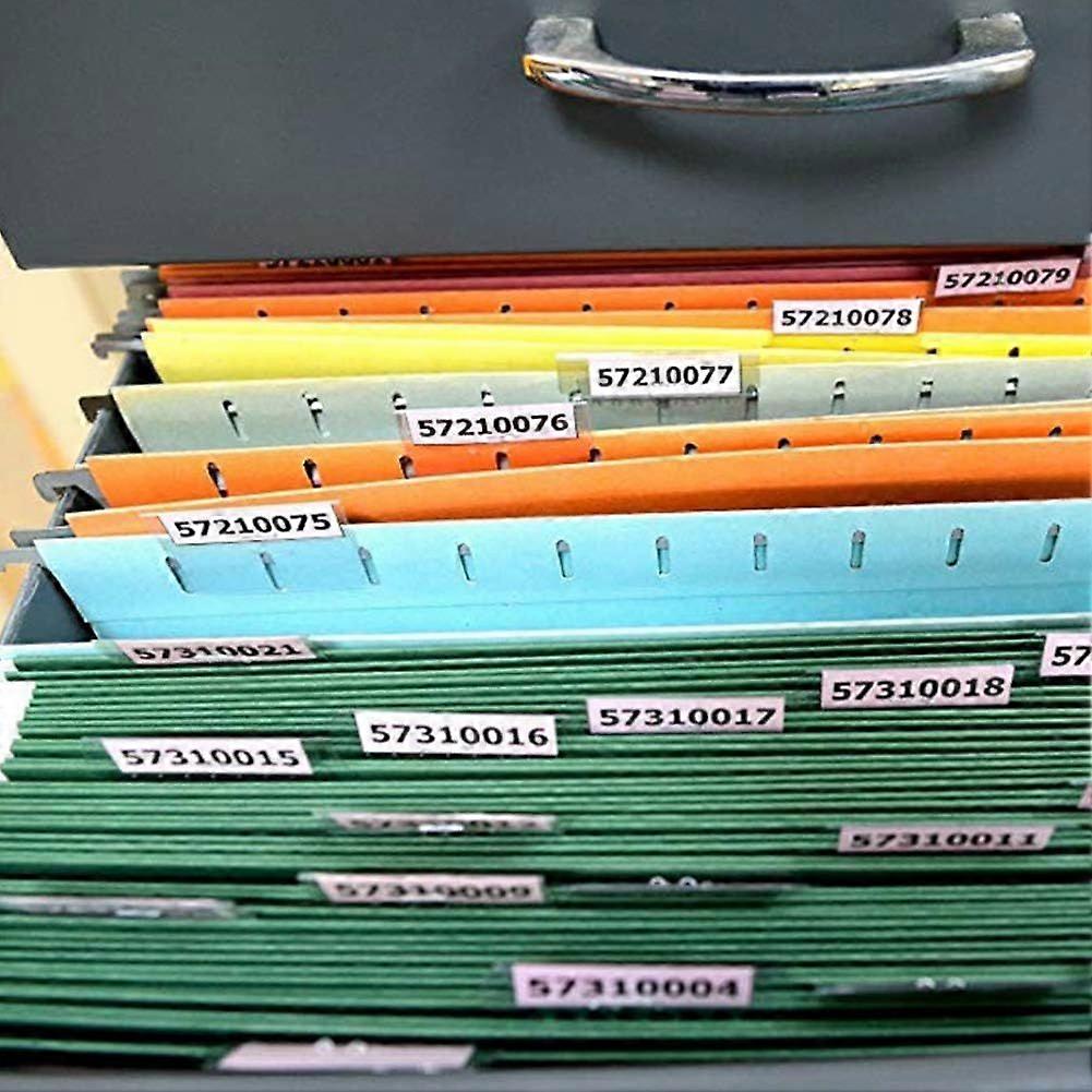 50 Pack Hanging Folder Quick Identification Tabs and Inserts, Easy to Read, PVC