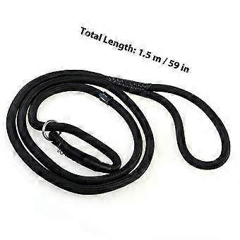 Dog Collar Leash Pet Dog Leash for Training Use Black Nylon