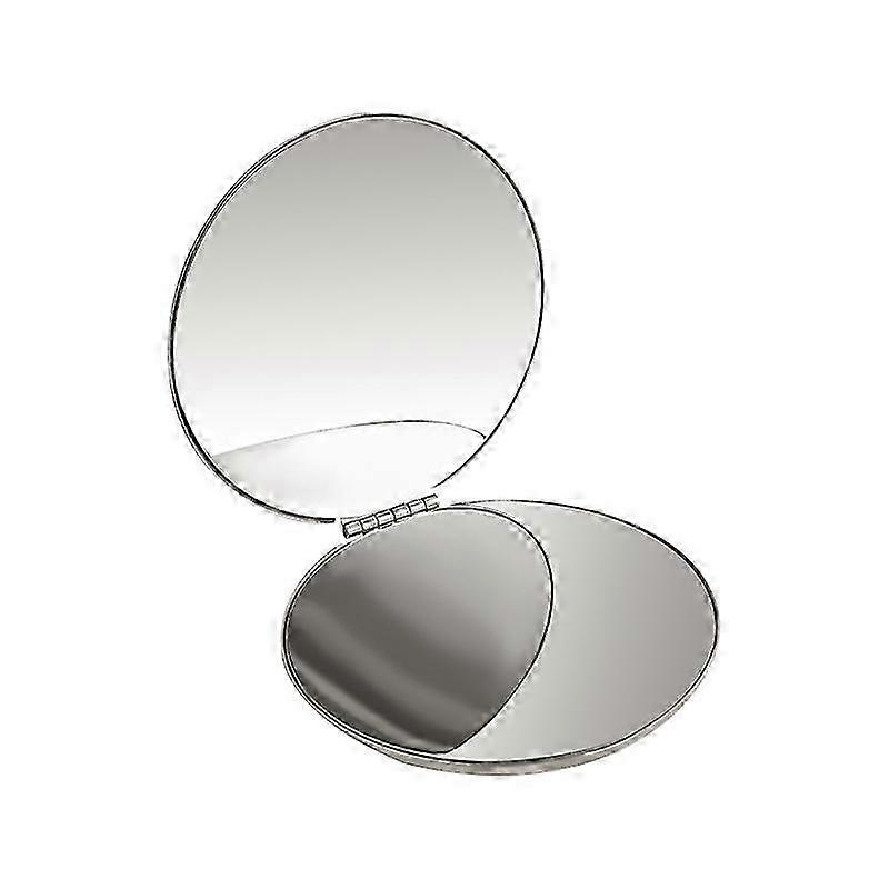 Portable Folding Double-Sided Metal Mirror