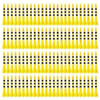 Plastic Golf Accessory Set for Everyday Golf Training, 83 mm Ball Support Pack, 100Piece Range and Course Option  Yellow