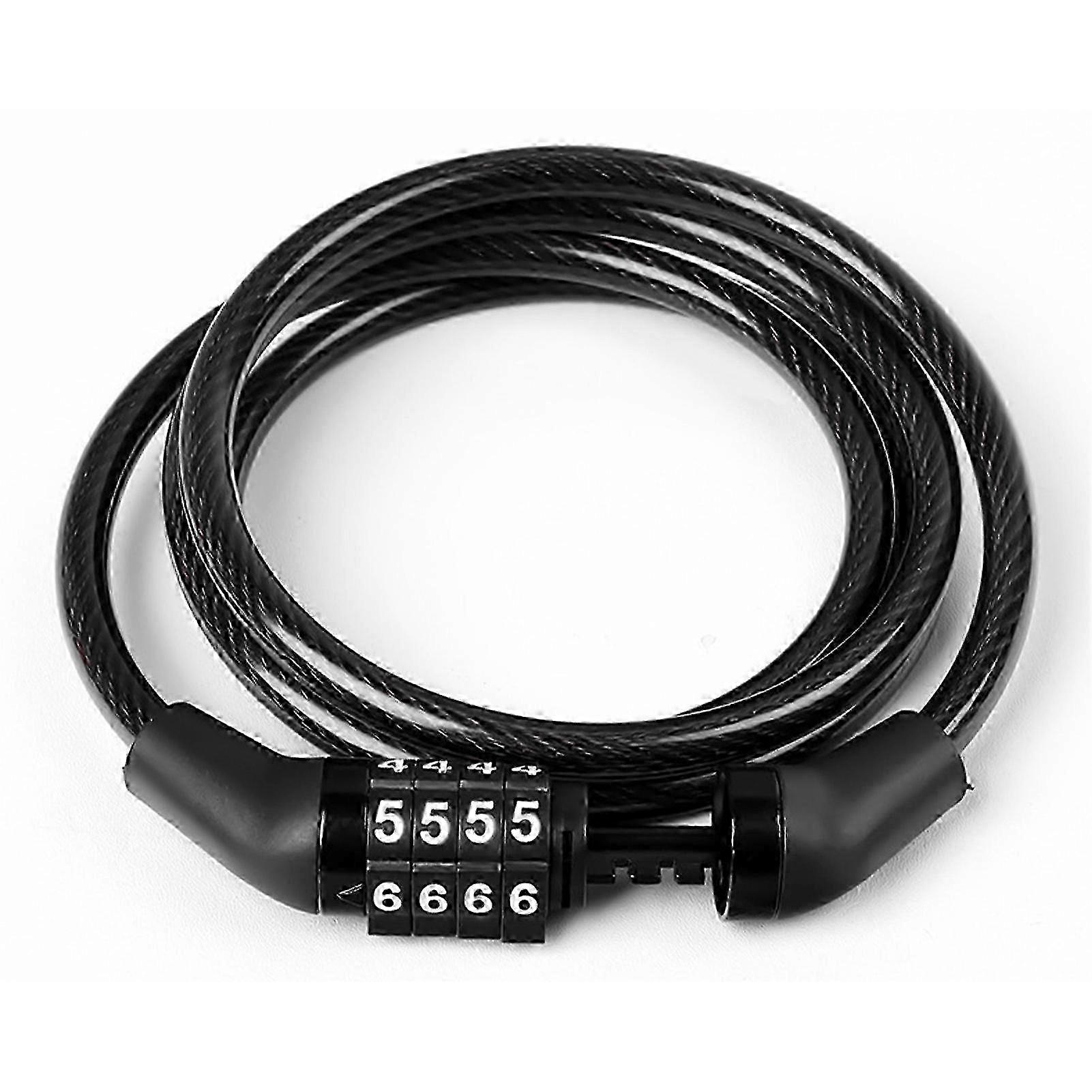 Steel Cable Lock 4-Digit Code
