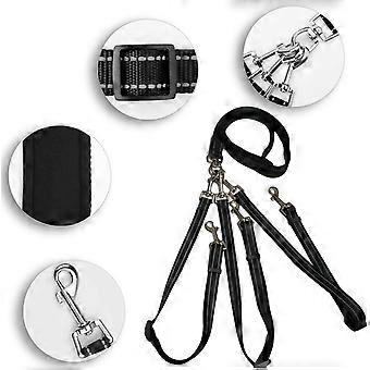 3-in-1 Dog Leash, Pet Training Rope, Adjustable Nylon Dog Cord, Suitable for 1-3 Dogs