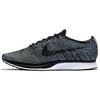 Nike Flyknit Racer Blå Glöd Gul Strike 526628-405