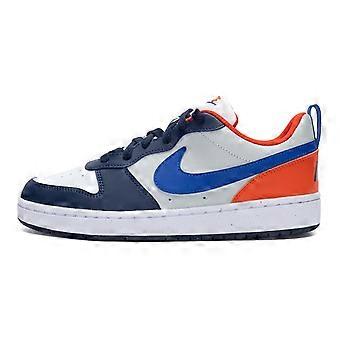 Nike Court Borough Låga Skateboardskor Vita Blå Unisex DV5456-401