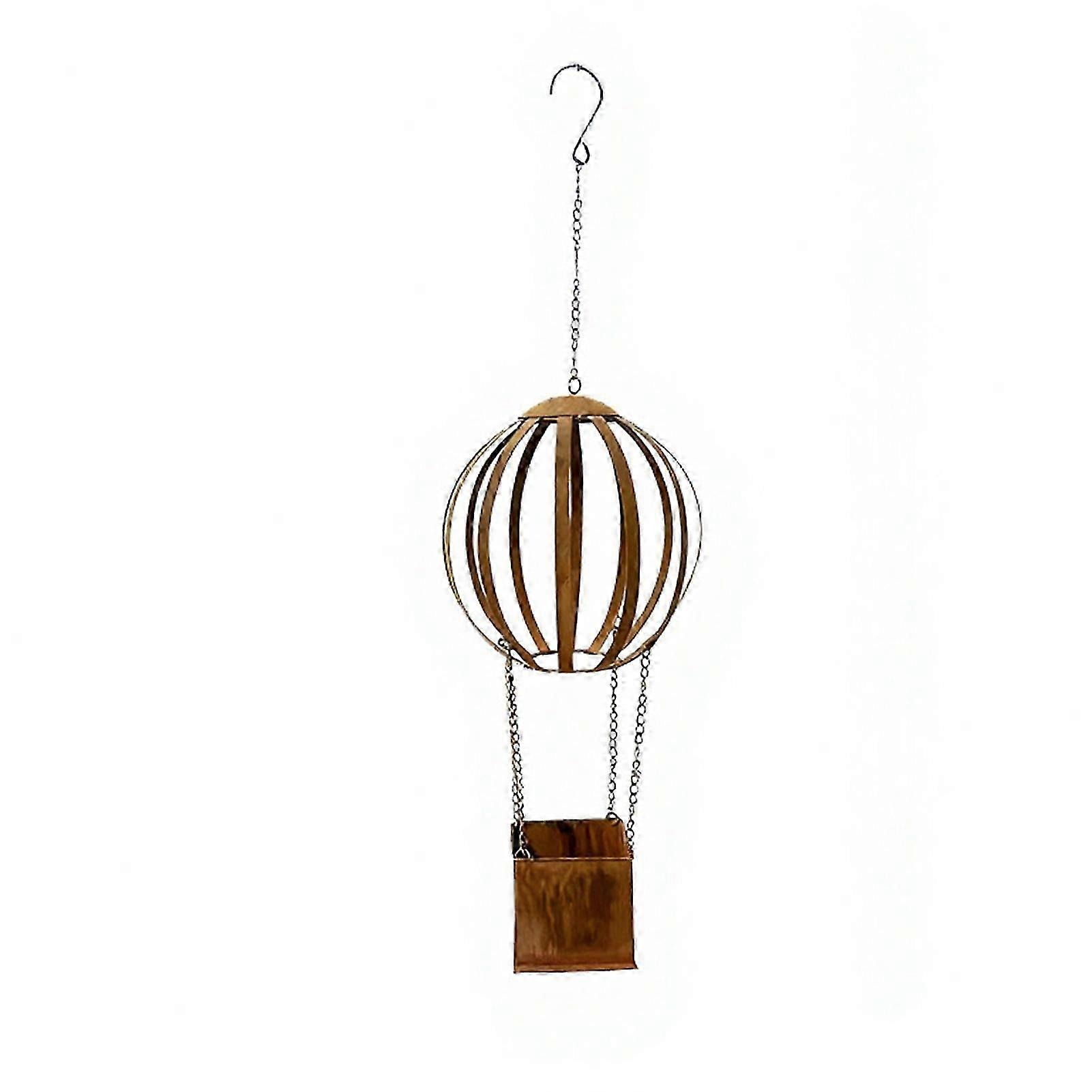 Rusted Patina Hanging Flower Pot