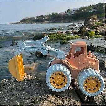 1 Piece Set of Children's Beach Toys Excavator Engineering Car Wheat Straw Can Dig Sand Digging Toy Car Racing Toys