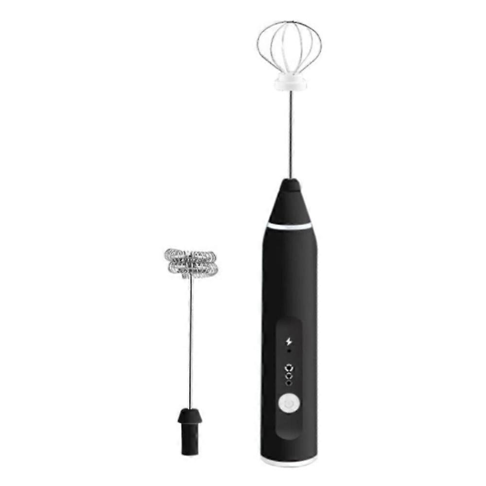 Easy Automatic Stirrer - Black (With Dual Heads + Usb Cable) - Efficient Mixing