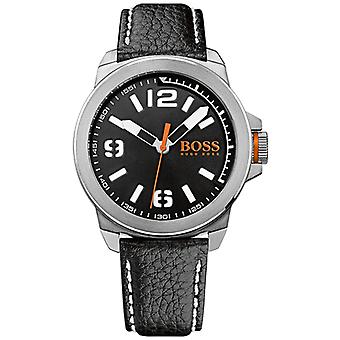 Boss orange Newyork Quarz Analog Man Uhr mit Rindsleder Armband 1513151