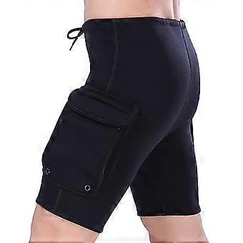 3mm Neoprene Wetsuit Shorts Adjustable Waist Flatlock Stitch