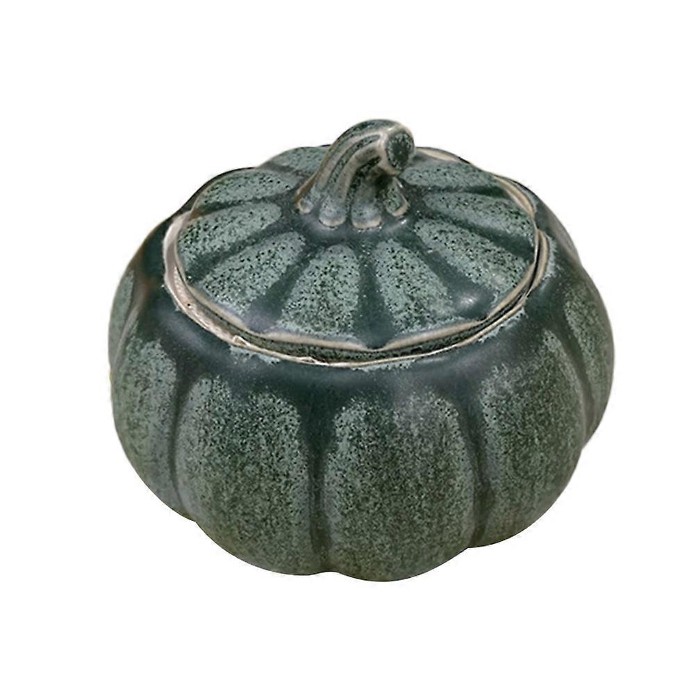 Ceramic Tea Can Pumpkin Shape for Storage Use Coffee Sugar Jar