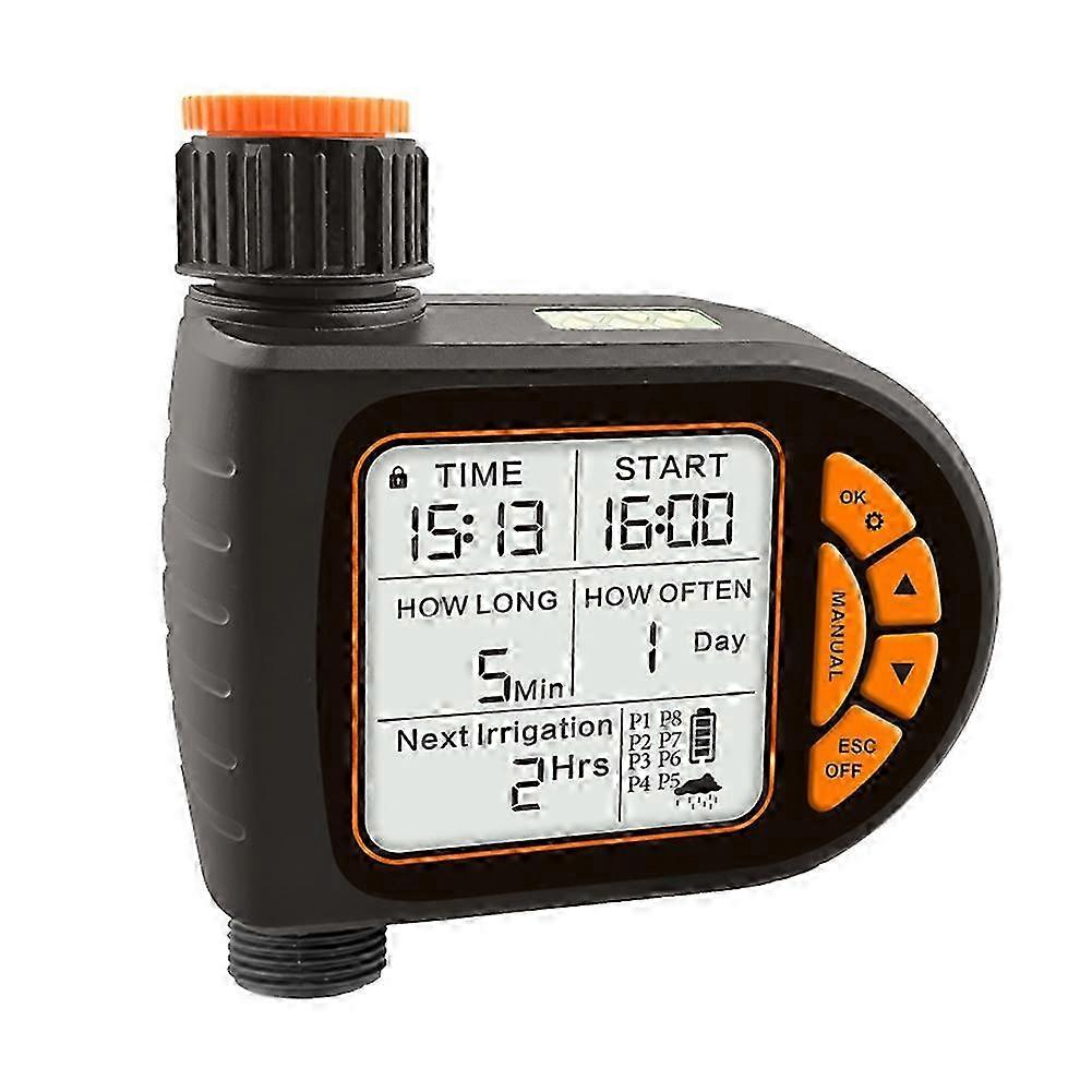 LCD Display Water Timer Waterproof IP65 Home Garden Irrigation Rainfall Timer Automatic Controller System
