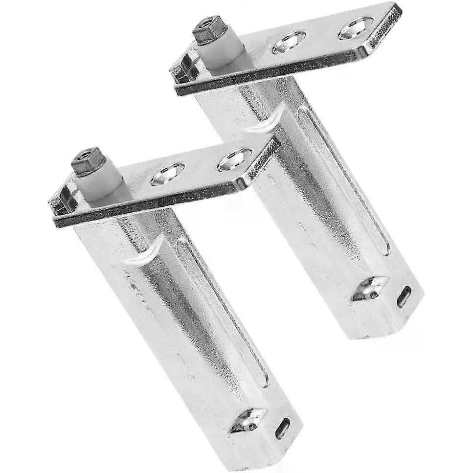 2pcs Freezer Door Pivot Hinges for Automatic Closing Silver