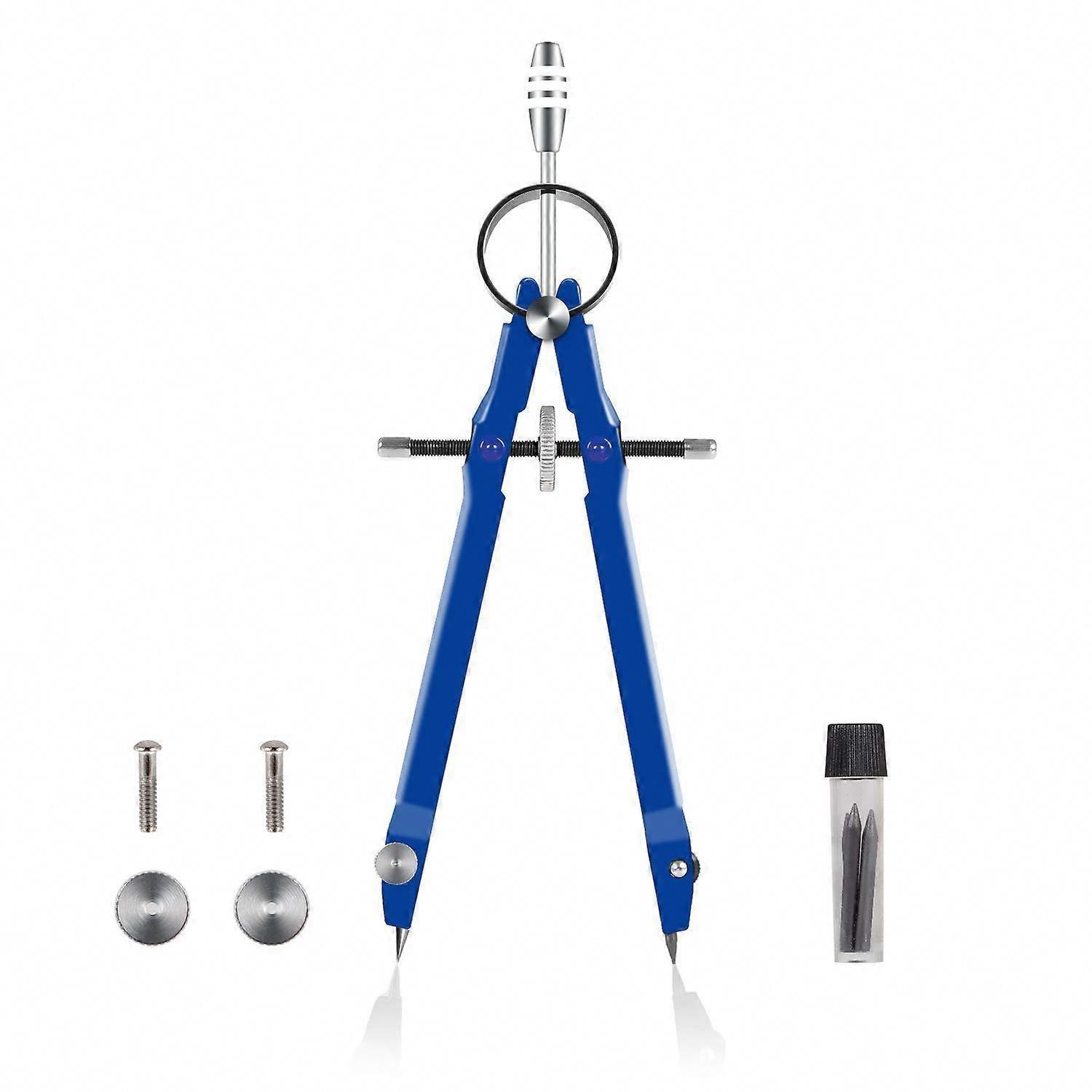 Precision Math Drafting with Lock Compass Geometry Set Metal Construction Durable