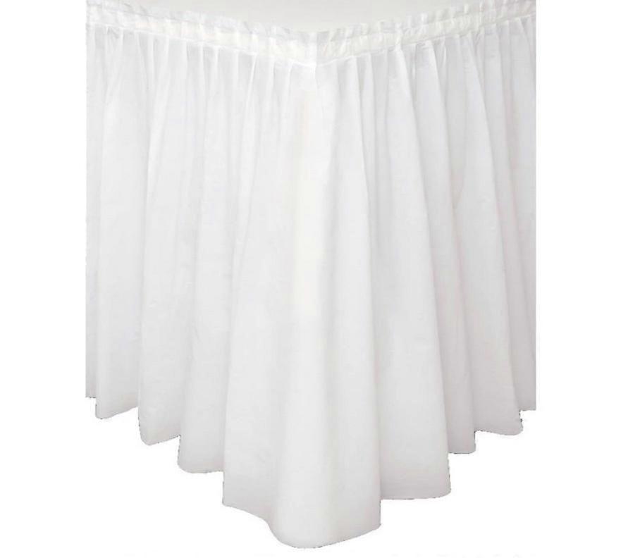 Table Skirt, Bright White