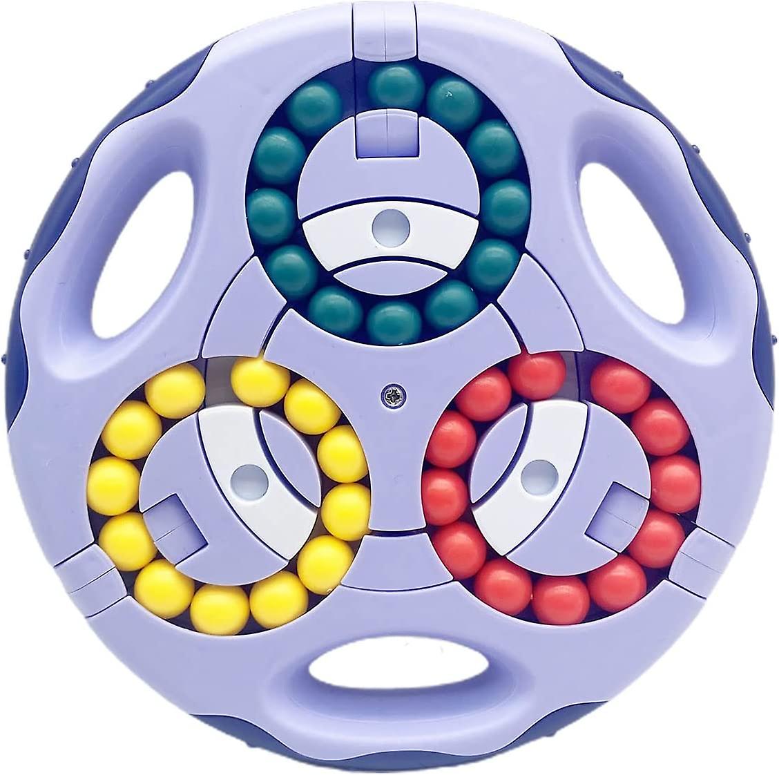 Rotating Magic Bean Toys Decompression Rotating Small Beads Fidget Spinner Magic Cube Toys, Puzzle Toys Stress Relief Intellectual Toy For Kids And Ad