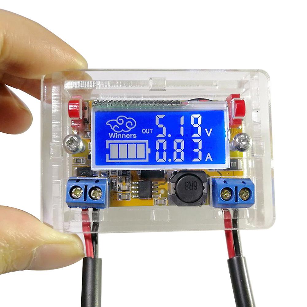 New DC-DC Adjustable Step Down Power Supply Module Voltage Current LCD Display Shell