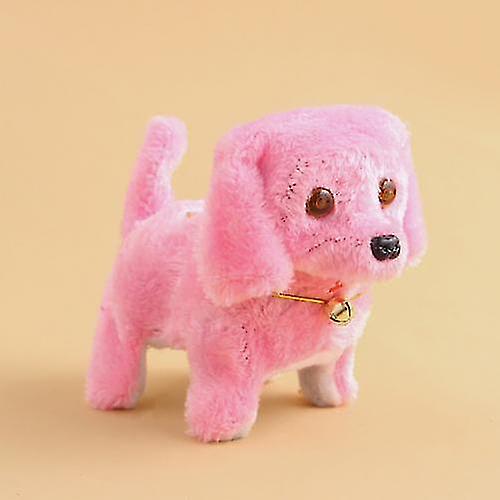 Pink Electronic Walking barkingdog interactive Kids Toy