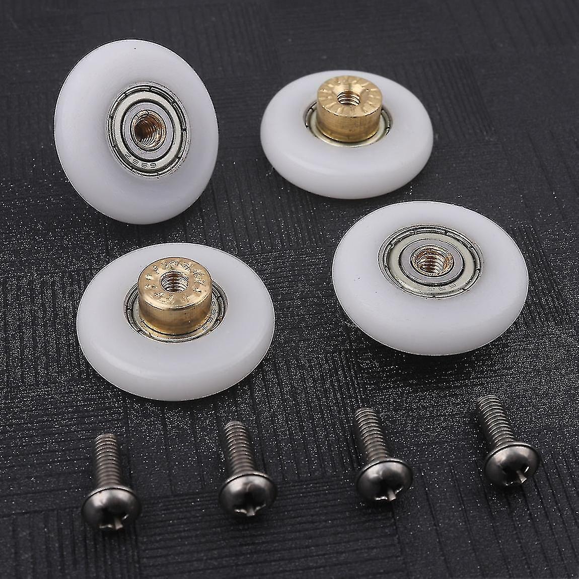 4pcs/set Durable Roller Shower Rooms Cabins Pulley Shower Room Roller /runners/wheels/pulleys Diamet