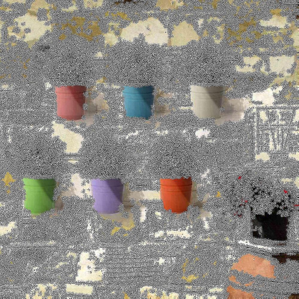 24pcs Planter For Flowers Mini Buckets Metal Table Decoration (random Color)