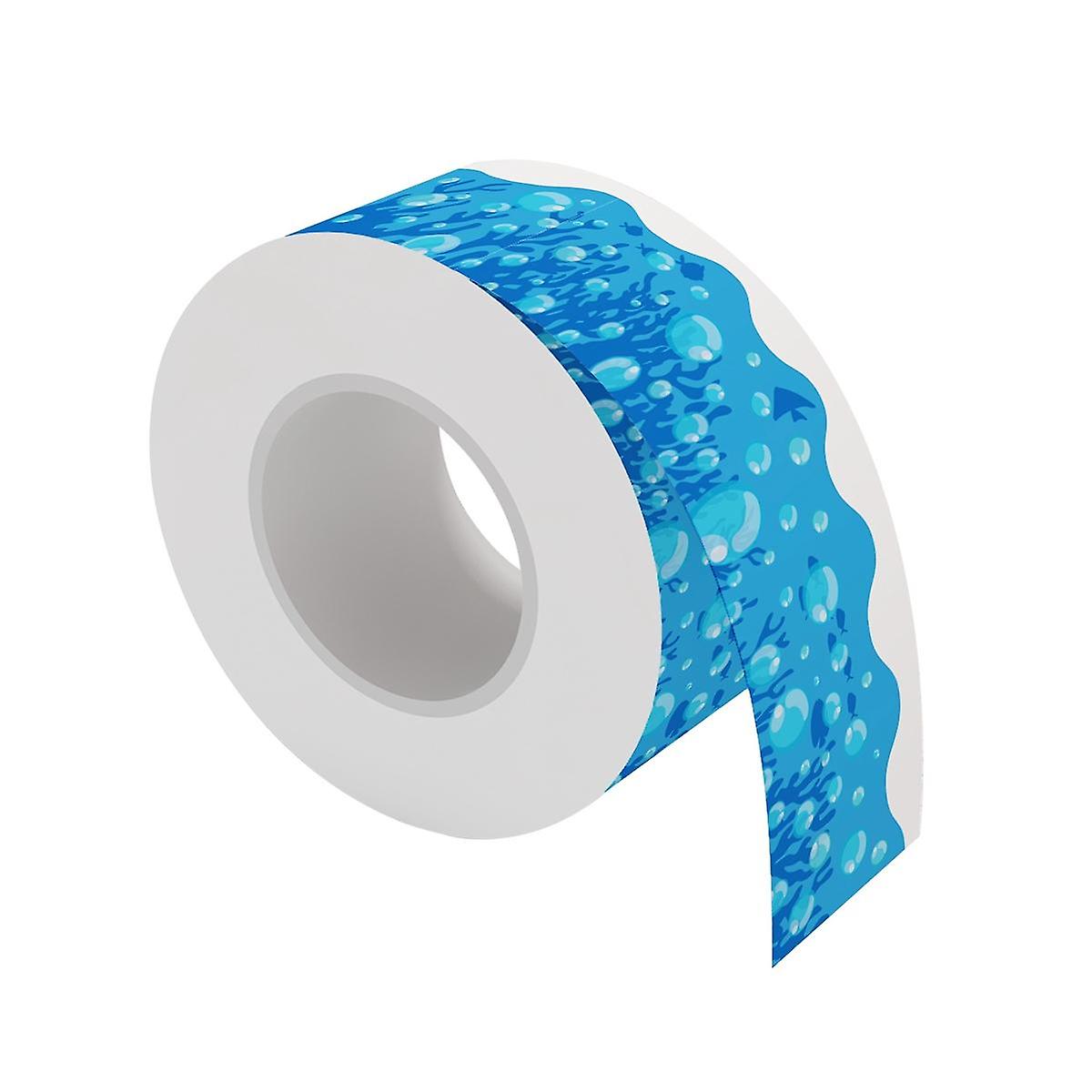 20M Blue Bulletin Board Borders Stickers Bubble Pattern Bulletin Board Chalkboard Decoration Board